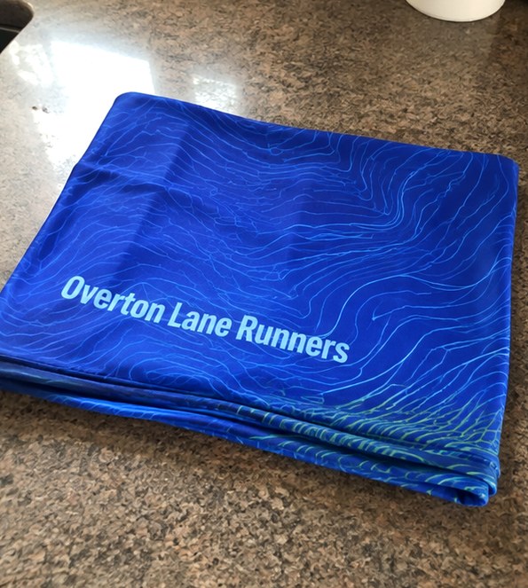 Custom neck gaiters — customer photo