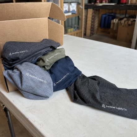 Neck gaiters with logo printing
